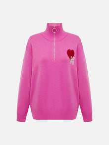 Short Hooded Sweatshirt | Rose Red