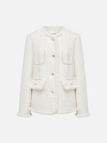 Parisian-Inspired Cotton Jacket | White