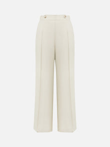 Wide-Leg Suit Pants | Beige