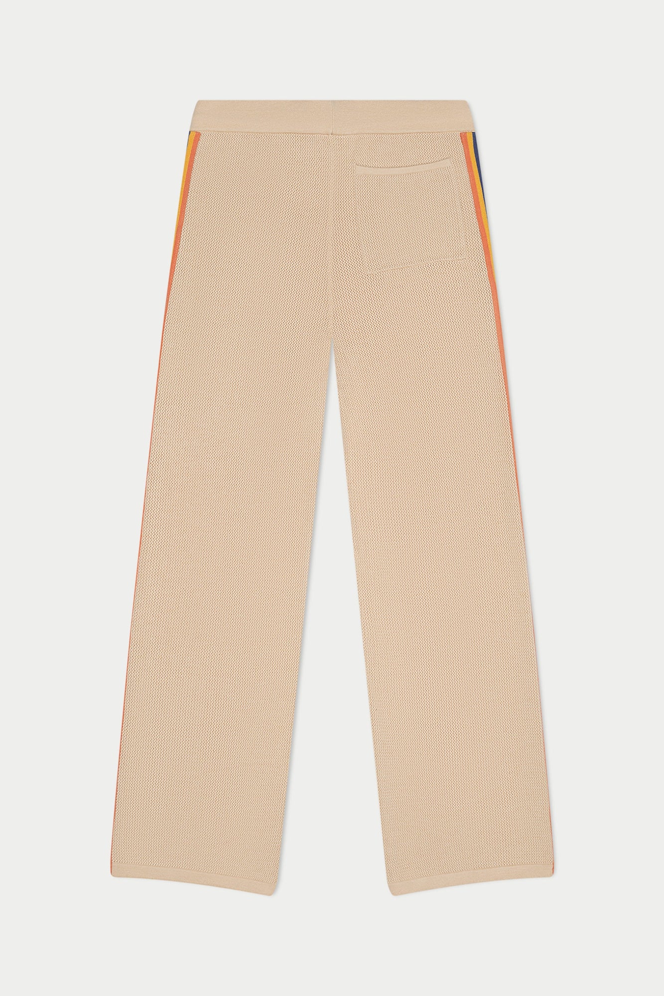 Striped Knit Pant | Beige