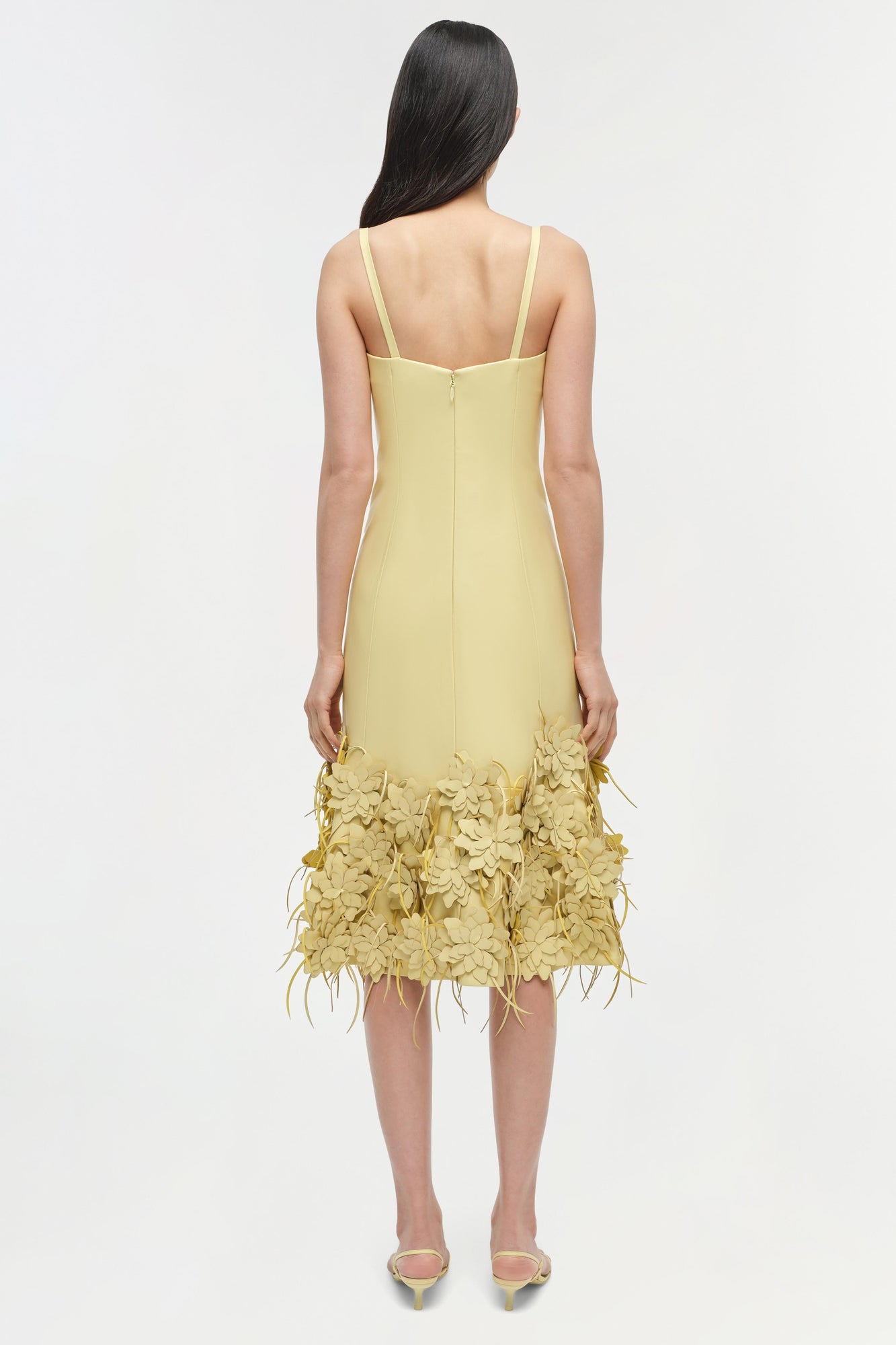 Womens | Loulou Vegan Leather Midi Dress | Buttercream Multi