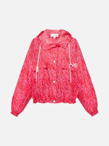 Hooded Sun Protection Jacket | Red