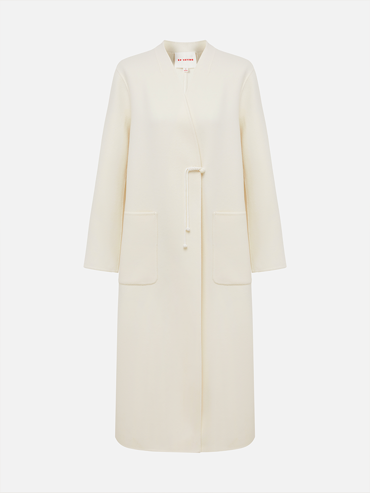 Wool Coat Outerwear | White