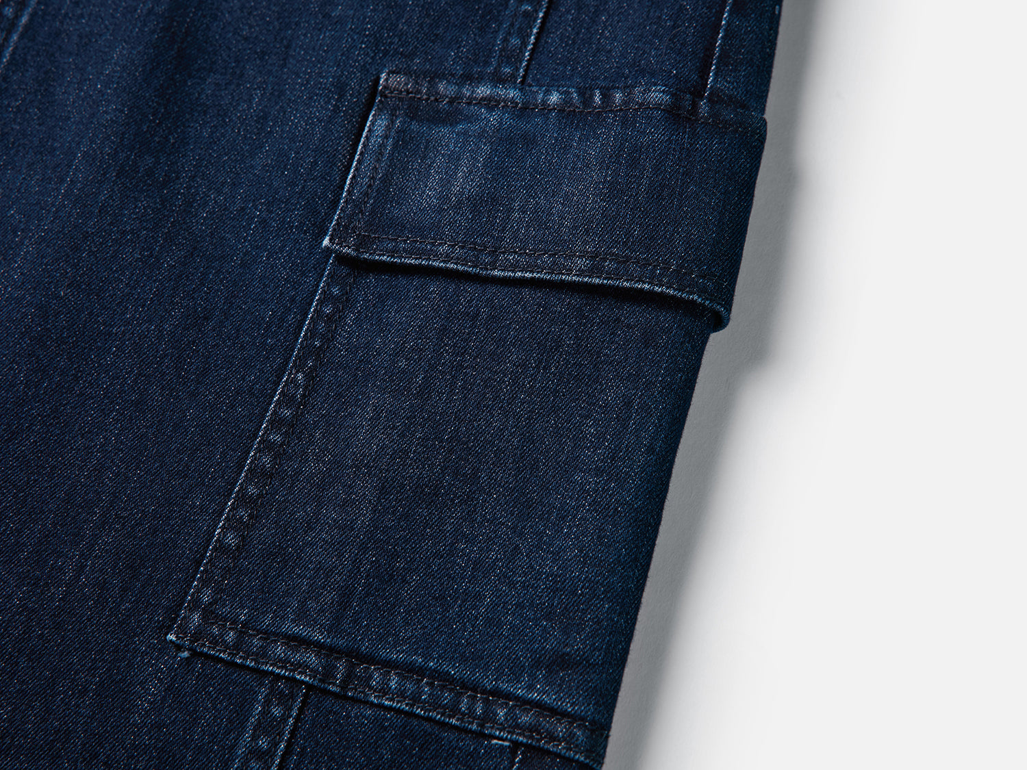 Straight Denim Skirt | Navy