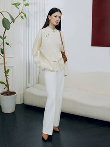 Chinese Aesthetics Blouse | Beige