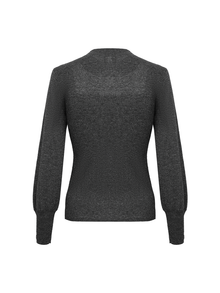 Elegant Wool Knit Sweater | Grey