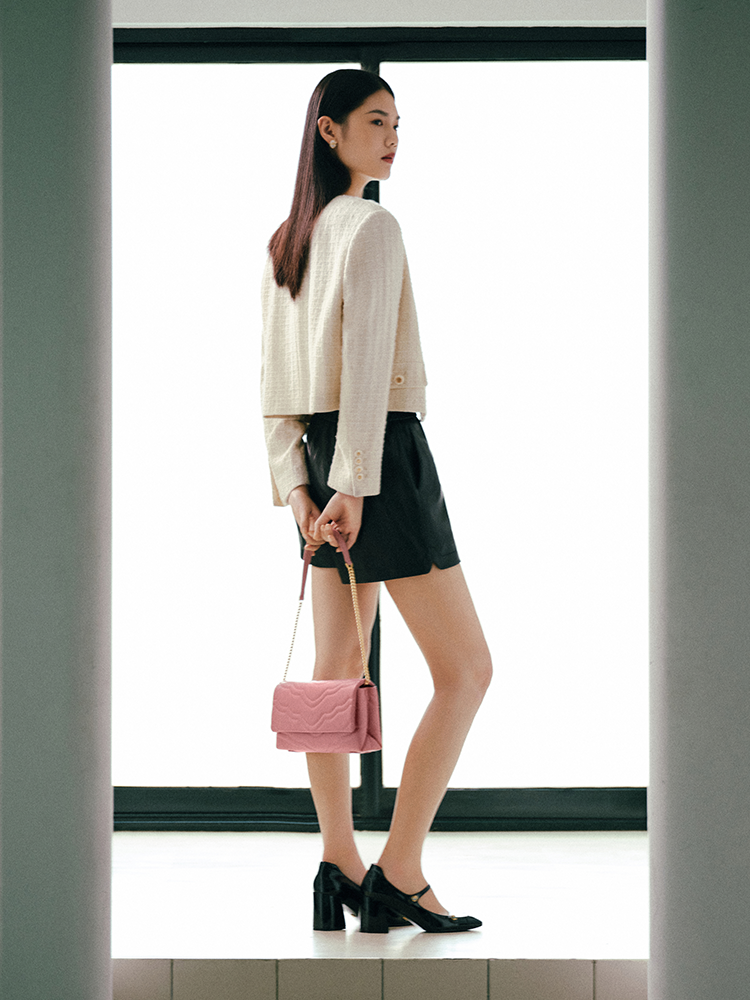 Parisian-Style Wool Jacket | White