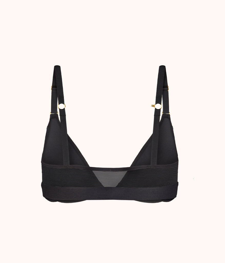 The Front Close No-Wire Bra | Jet Black