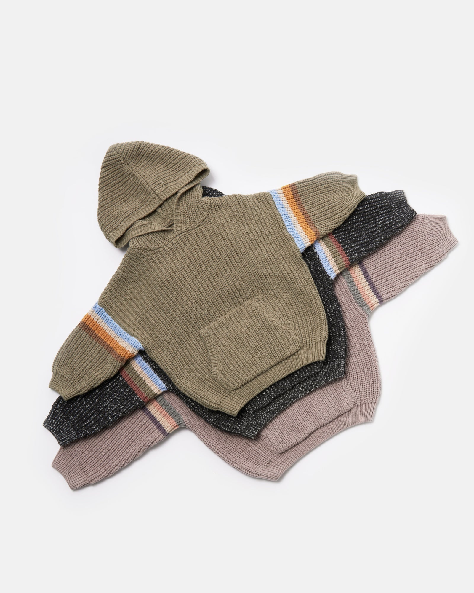 Hooded Boxy Sweater - Chunky | Olive