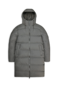 Rains Alta Longer Puffer Jacket Grey Jacket