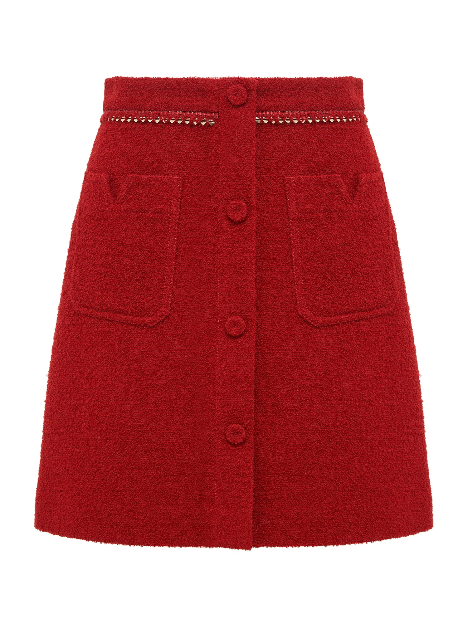 A-Line Midi Skirt | Claret