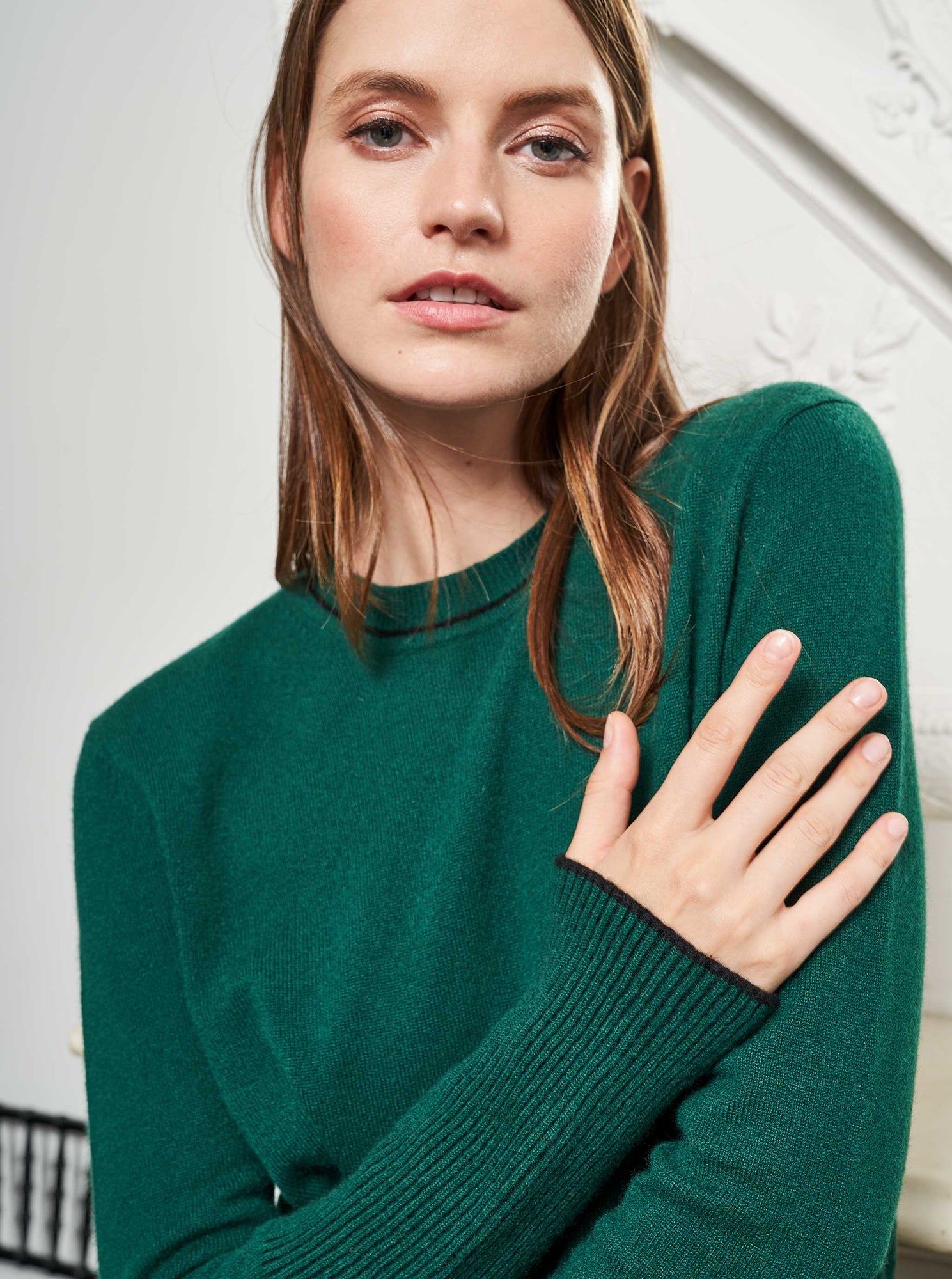 AAA Sweater | Forrest Green x Black