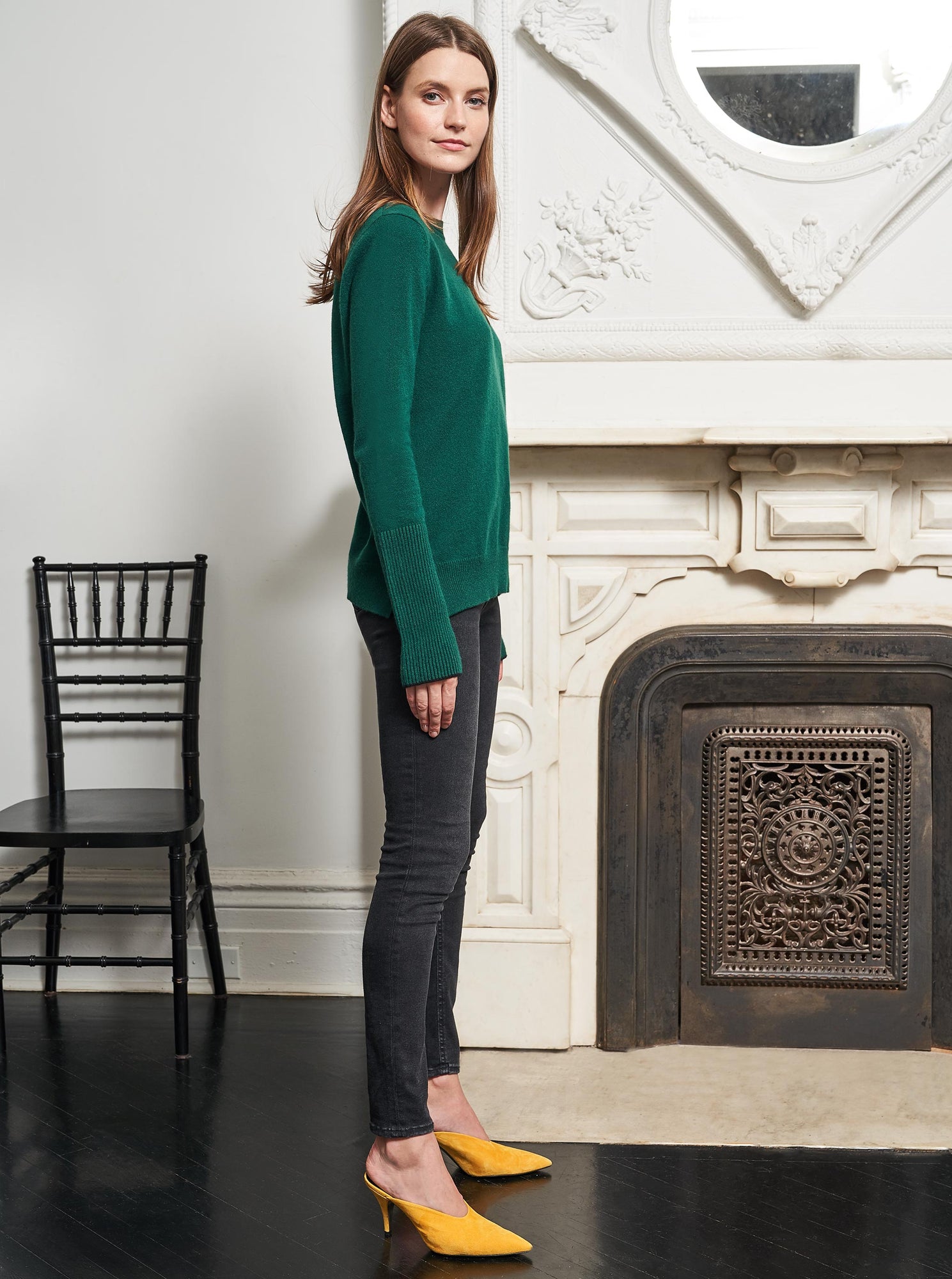 AAA Sweater | Forrest Green x Black