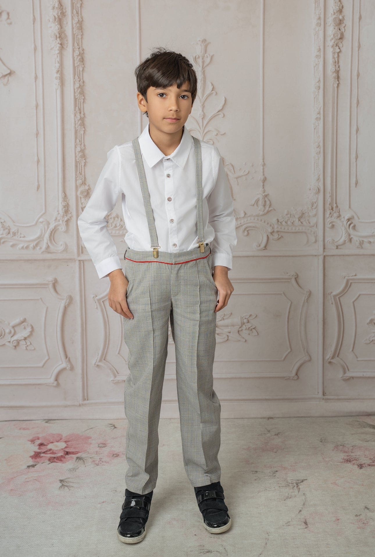 Baby Boys | George Print Top and Pants Set | Tartan