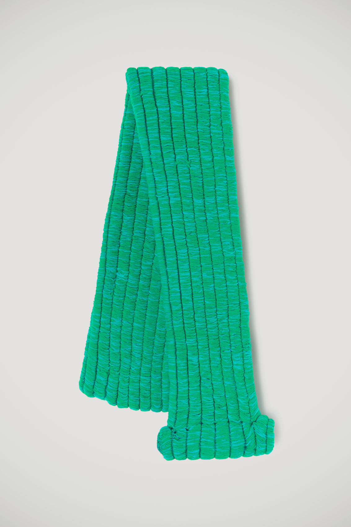 Knit Rolled Scarf | Unisex | Green