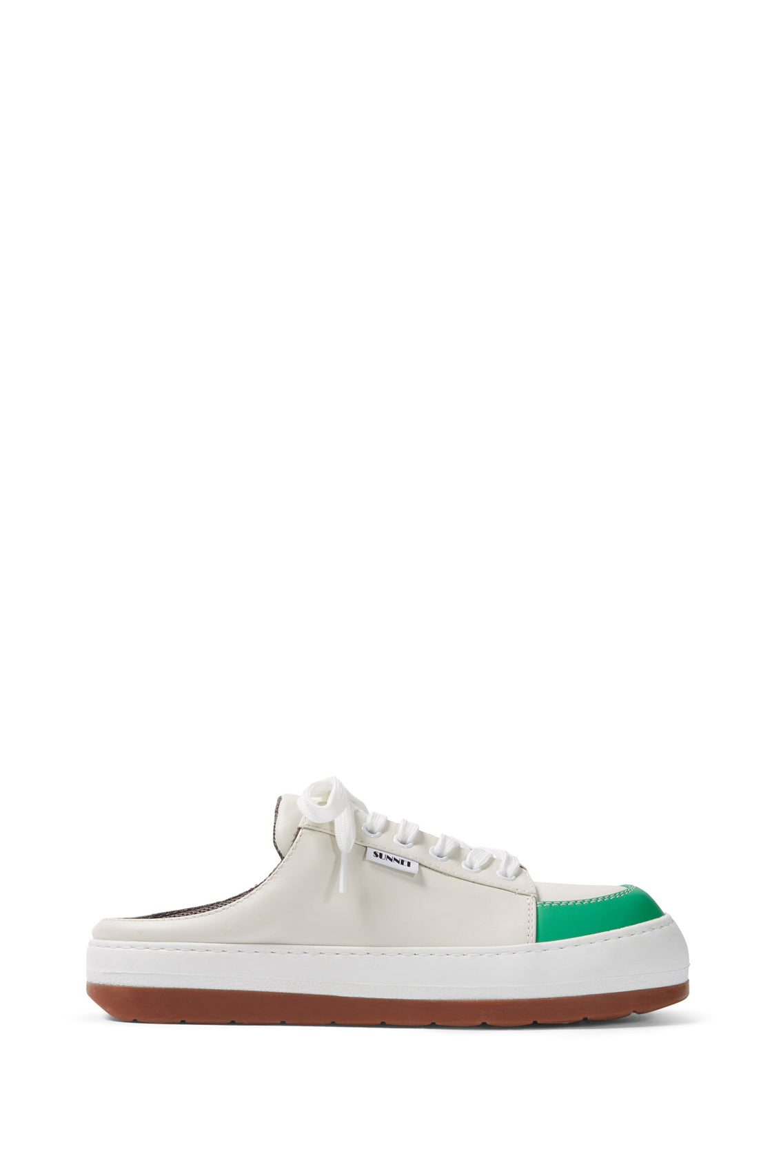 Dreamy Sabot | Unisex | White x Emerald Green