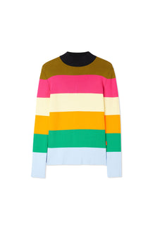 Longsleeve Knit T-Shirt | Men | Multicolor Stripes