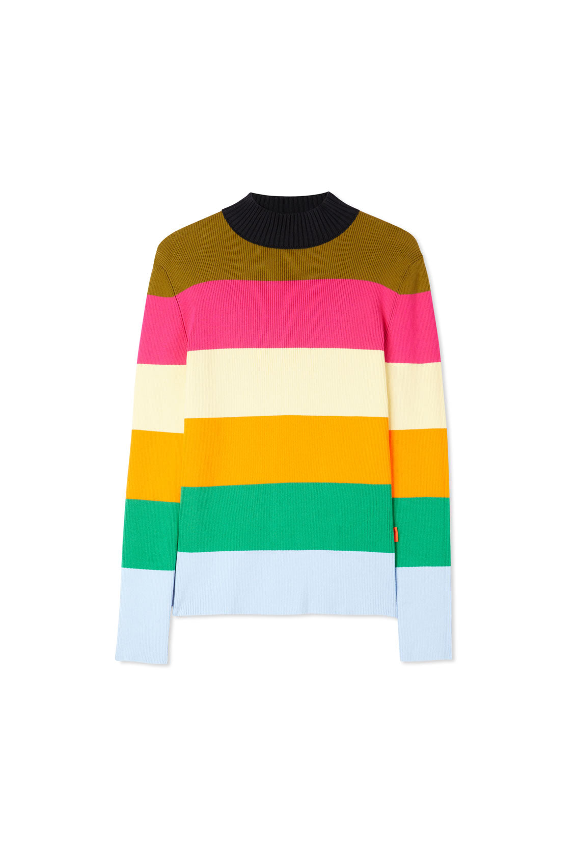 Longsleeve Knit T-Shirt | Men | Multicolor Stripes