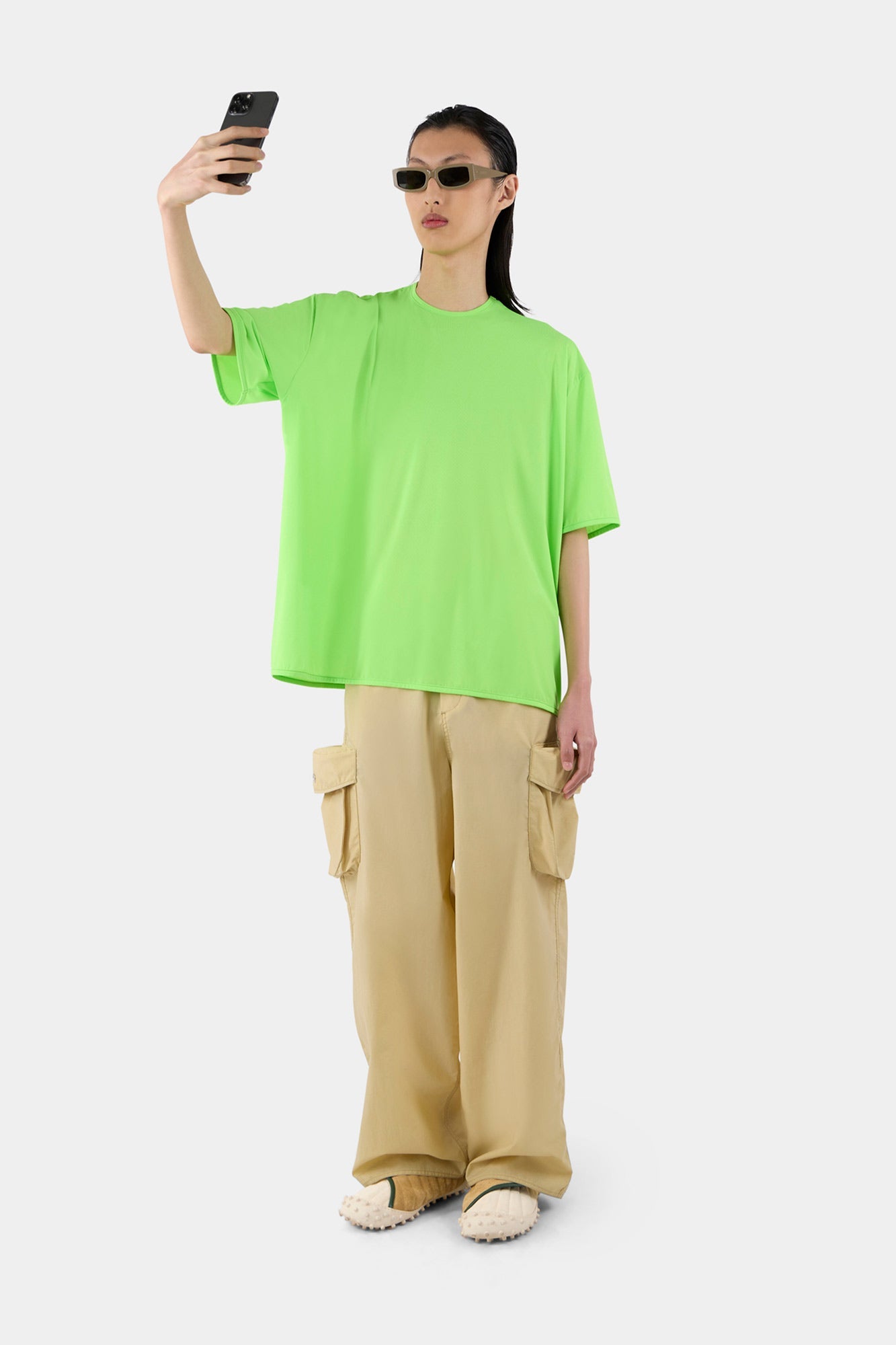 Men | Allover Logo T-Shirt | Fluo Green