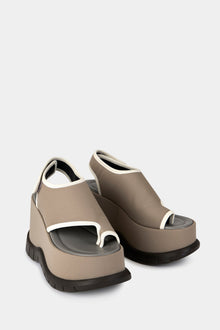 Platform Thongs | Women | Taupe