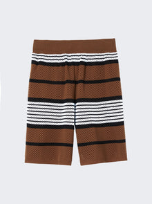 Men | BURBERRY | Knit Shorts | Dark Birch Brown