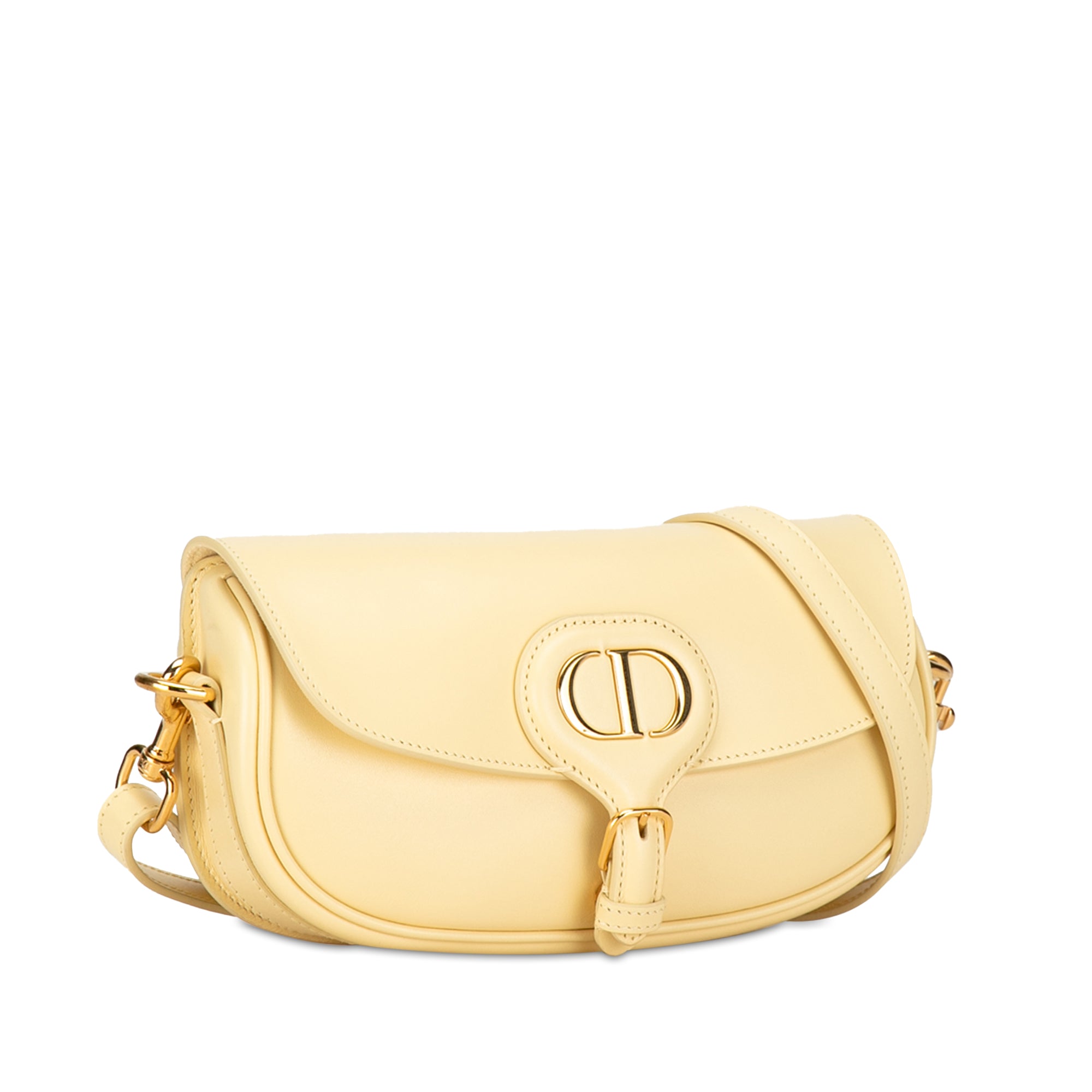Dior | Pre-Owned Calfskin Bobby East West Crossbody | Yellow/Light Yellow