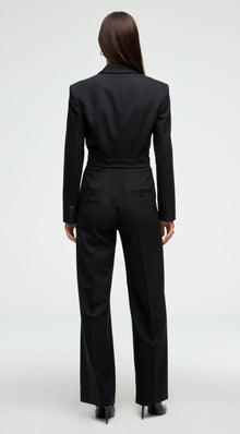 Tailored Jumpsuit in Seasonless Wool | Black