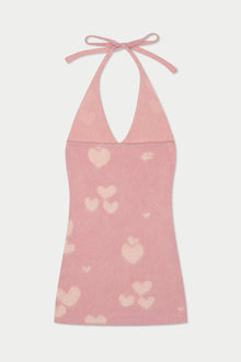 Hearts Knit Dress | Pink