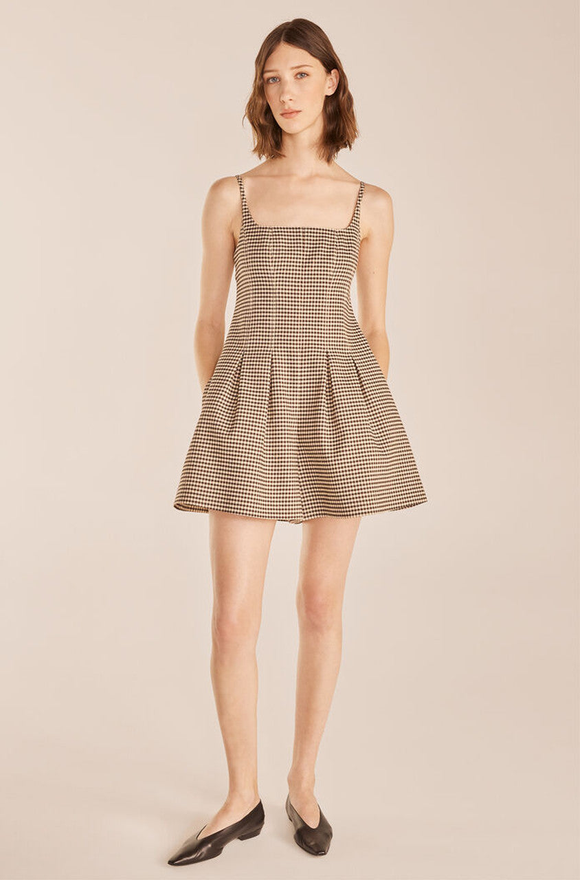 Check Romper | Spring Check Espresso Combo