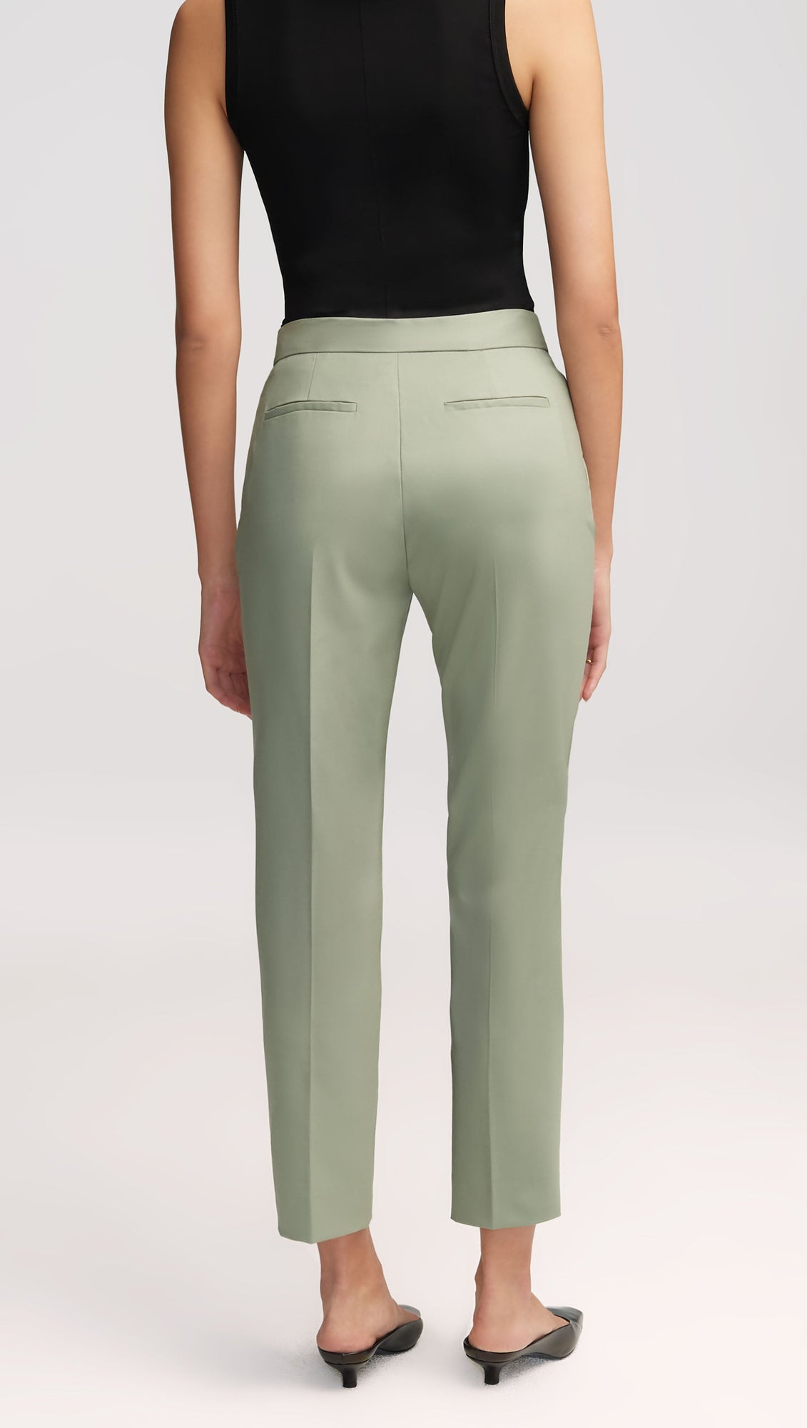 Tailored Trouser in Seasonless Wool | Sage