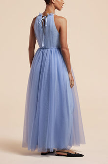 Tulle Halter Neck Gown | Hydrangea