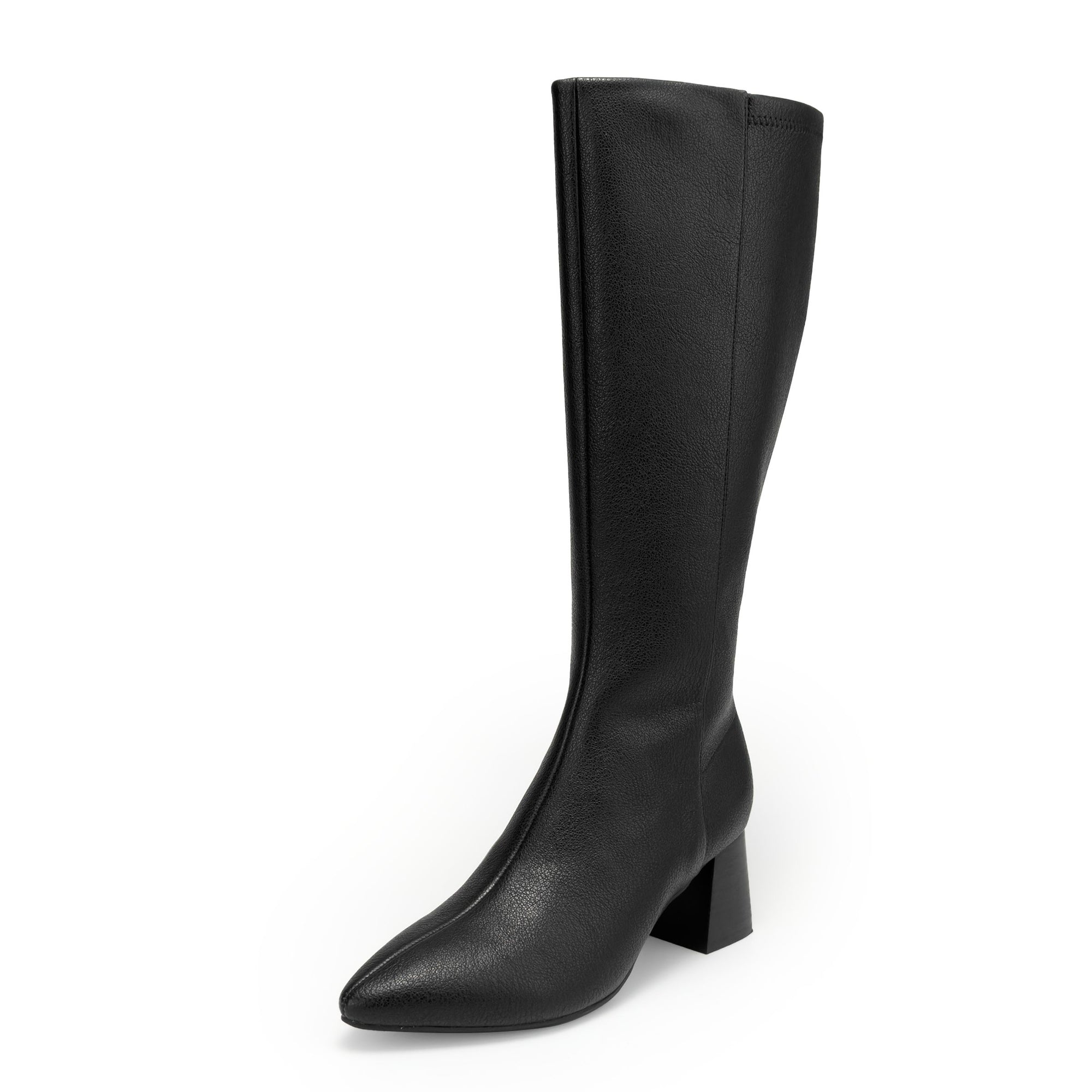 Eliel | Black Pebb Faux Leather