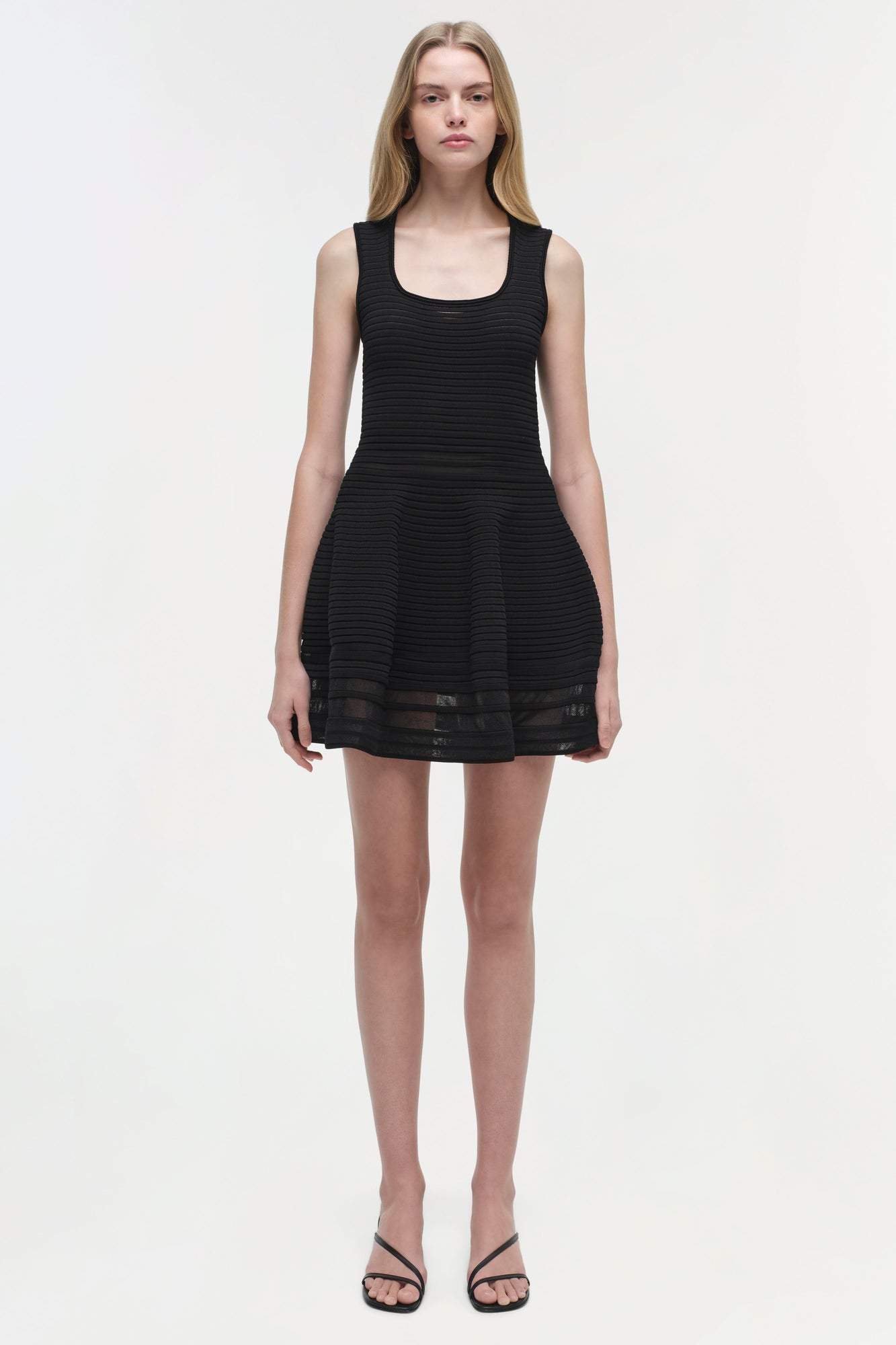 Womens | Lottie Knit Mini Dress | Black