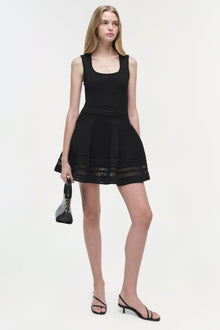 Womens | Lottie Knit Mini Dress | Black