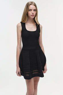 Womens | Lottie Knit Mini Dress | Black