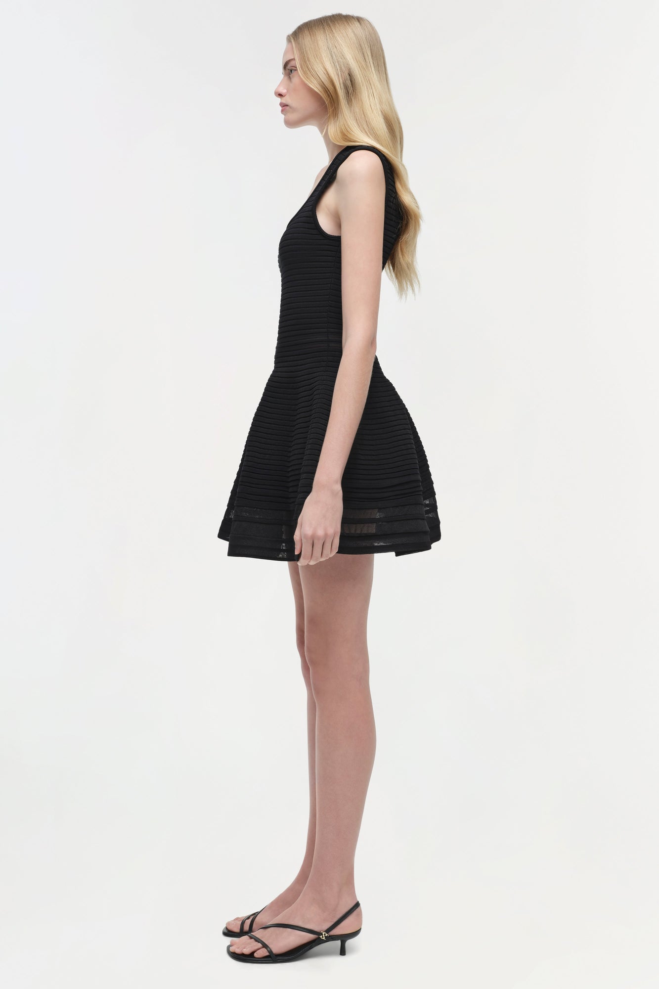 Womens | Lottie Knit Mini Dress | Black
