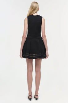 Womens | Lottie Knit Mini Dress | Black