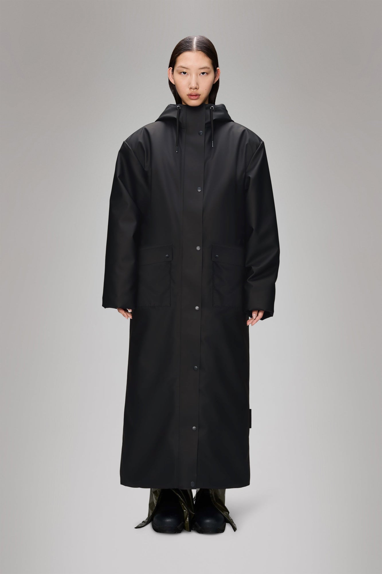 RAINS Nome Vision Longest Jacket Black Jacket