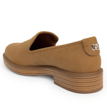 Poisy Tailored Loafer | Tan Faux Tumbled Nubuck