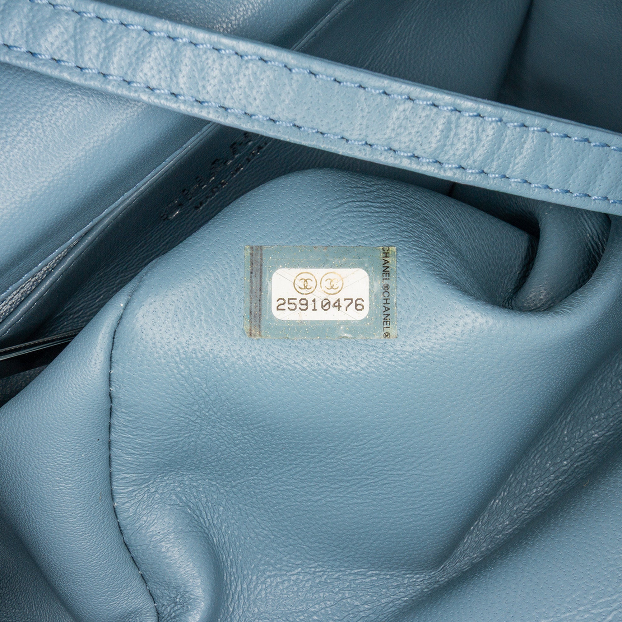Chanel | Pre-Owned Mini Sequins and Lambskin Waterfall Backpack - II | Blue/Light Blue