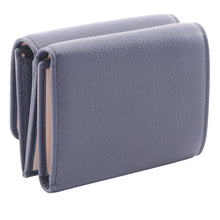 Bvlgari | Pre-Owned Leather Trifold Wallet | Blue/Navy