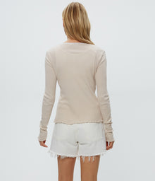 Beatrice V-Neck Cardigan | Cement