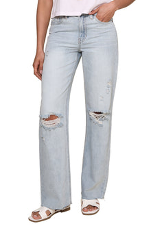Just Black | Ribcage Longer Length Straight Jeans | Blue