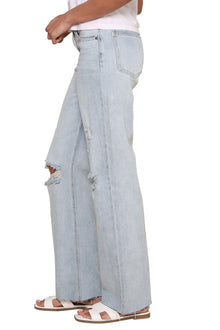 Just Black | Ribcage Longer Length Straight Jeans | Blue