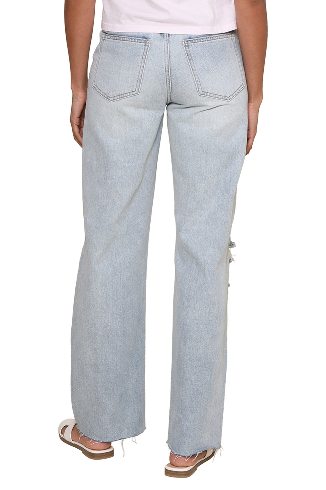 Just Black | Ribcage Longer Length Straight Jeans | Blue