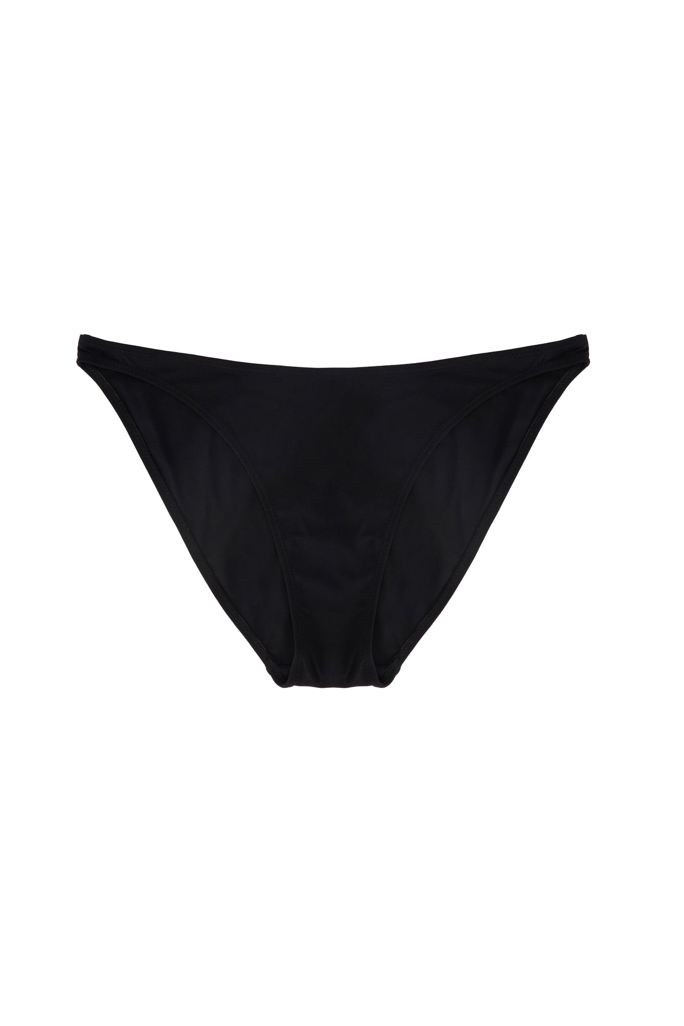 Mia High Leg Bikini Bottom | Black