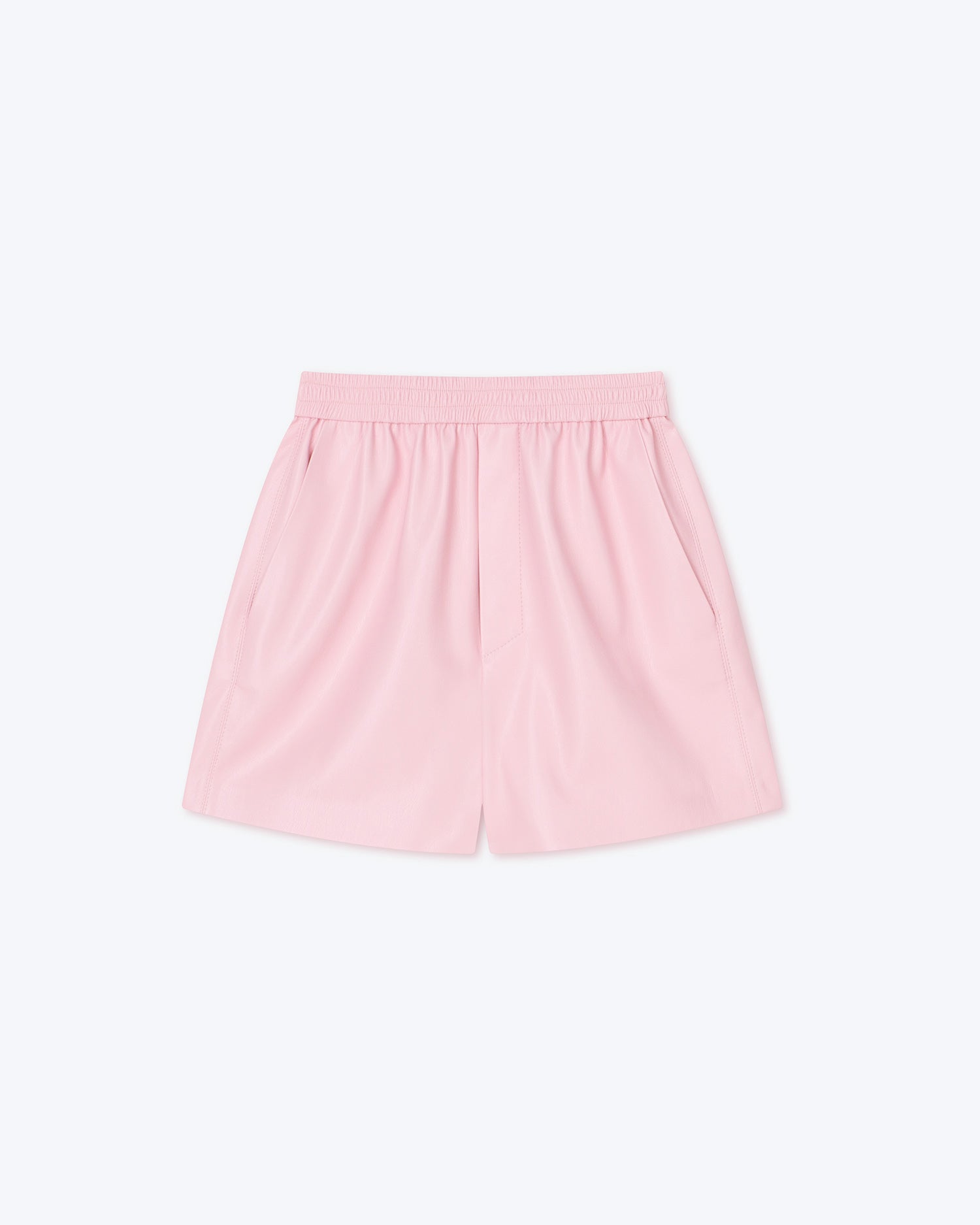 Brenna Okobor Alt-Leather Shorts | Pink