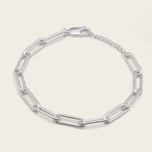 Womens | Large Paperclip Chain Bracelet | Sterling Silver