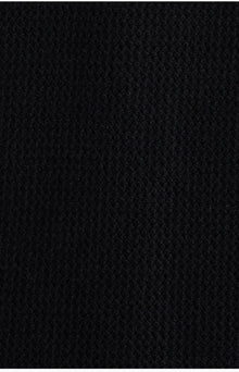 Black Crochet Polo | Black