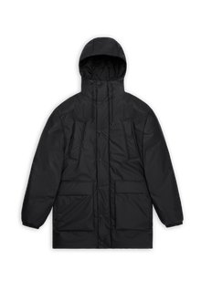 RAINS Lohja Long Insulated Cargo Jacket Black Jacket